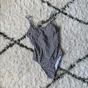 Gingham swimsuit